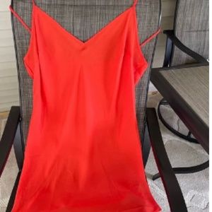 Lauren Ralph Lauren Orange slip dress,  beautiful, like new!! Size 16